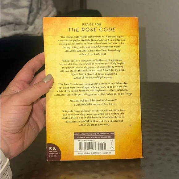 Barnes & Noble Yellow 'The Rose Code' Book - Picture 2 of 2